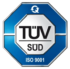 ISO 9001 certified by TÜV SÜD
